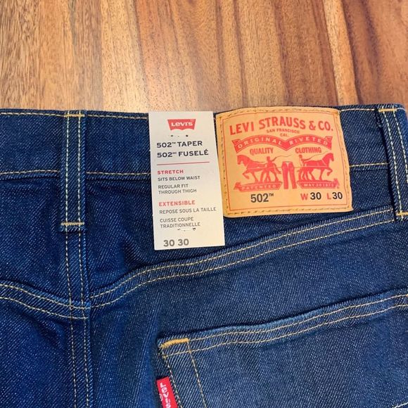 LEVI'S 502 TAPER MEN'S JEANS SIZE 30/30 - Picture 6 of 7